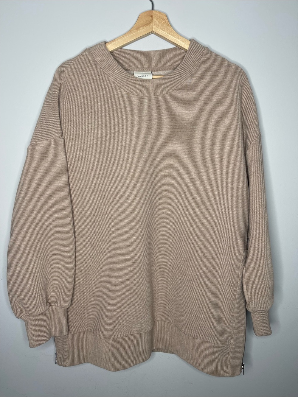 Varley Mae Boyfriend Sweatshirt Taupe (Small)